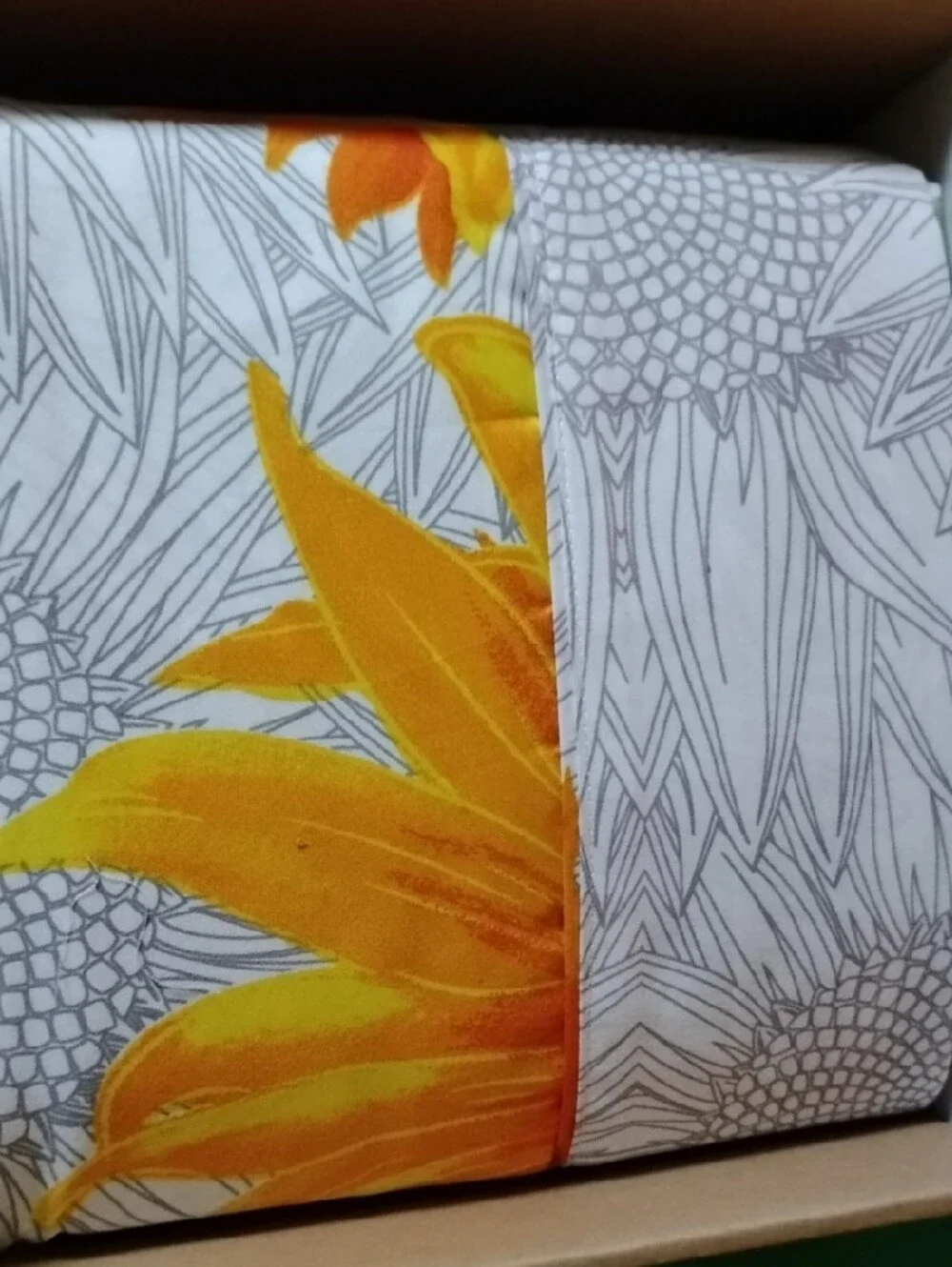 New Balance Yellow Floral Organic Cotton Sheet Set